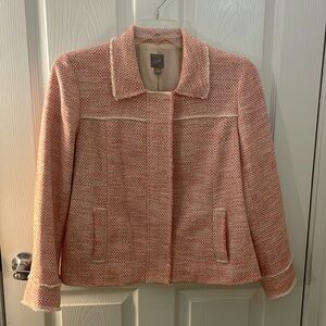 Fantastic Pink Tweed J Jill Blazer